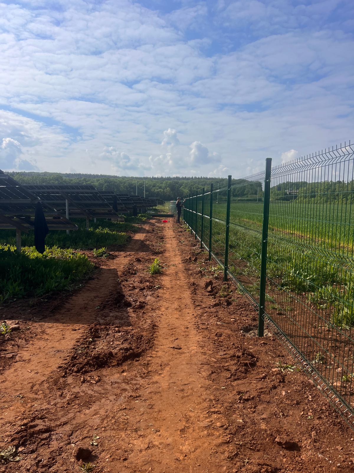 Fence, roads and infrastructure construction
